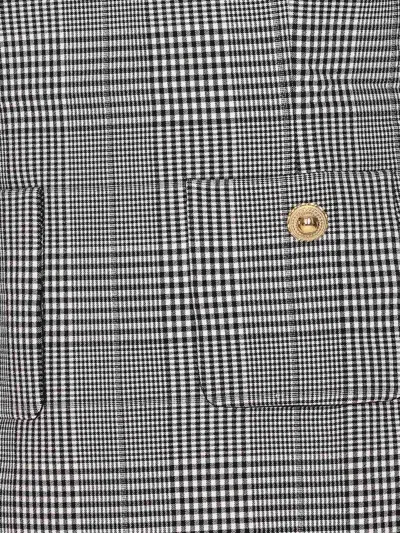 Self-portrait Self Portrait Women Sleeveless Prince Of Wales Check Mini Dress In Gray