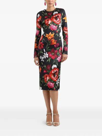 Dolce & Gabbana Dolce&gabbana Women Floral Print Dress In Multi