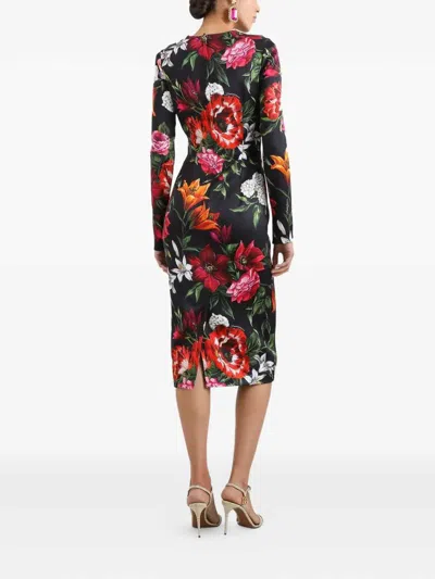 Dolce & Gabbana Dolce&gabbana Women Floral Print Dress In Multi