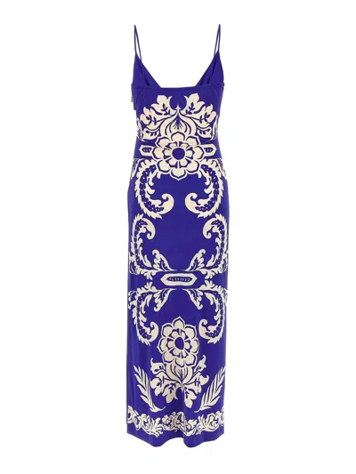 Etro Paisley-print Long Dress In Multi