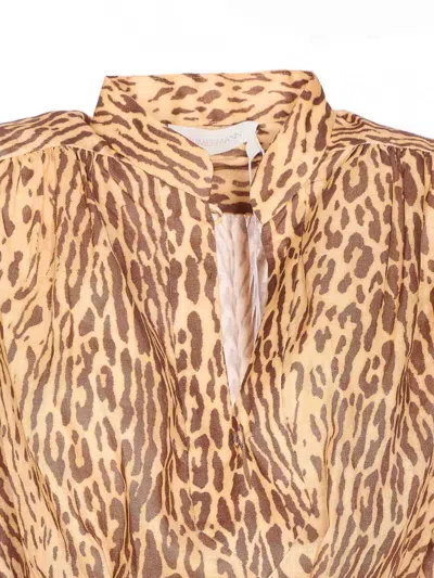 Zimmermann Cascadian Tunic In Brown