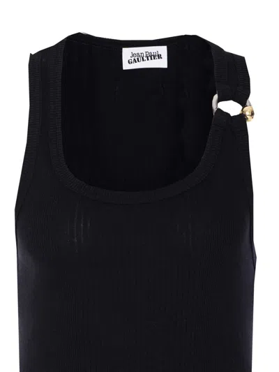 Jean Paul Gaultier Pierced Dress In Black