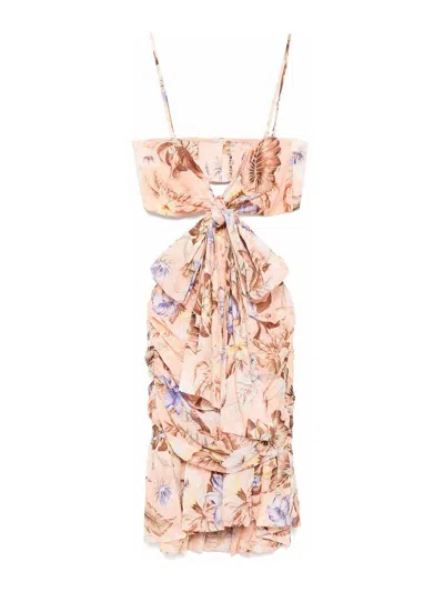 Zimmermann Coco Bow Front Mini Dress