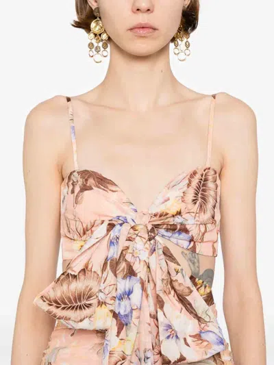 Zimmermann Coco Bow Front Mini Dress