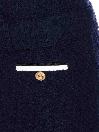 Self-portrait Self Portrait Boucle Mini Dress In Blue