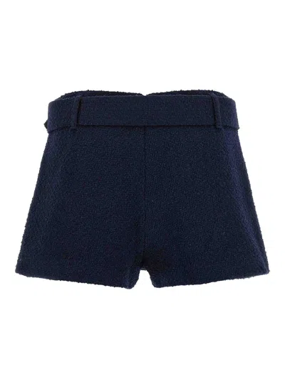 Self-portrait Bouclé Wool Blend Skort