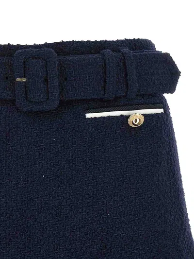 Self-portrait Bouclé Wool Blend Skort