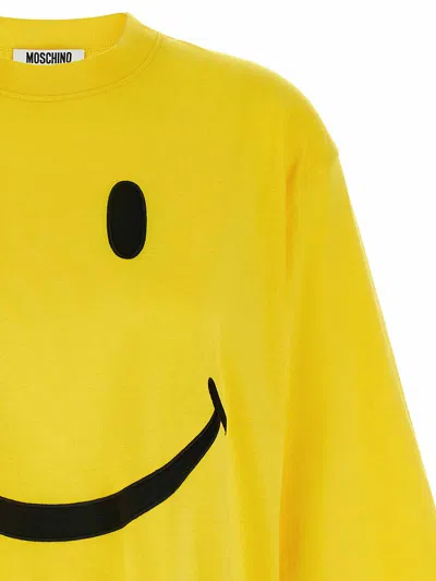 Moschino Yellow T-shirt With Smile In Yellow