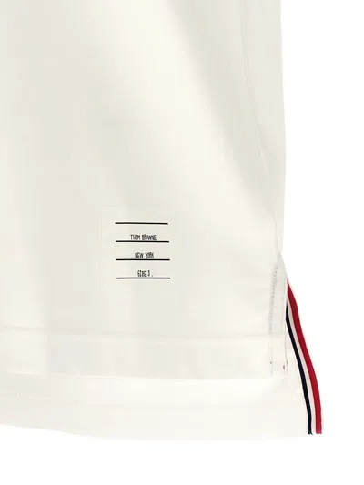 Thom Browne 'rwb Knit Trim' T-shirt In White