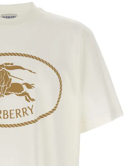 Burberry 'seth' Crew Neck T-shirt In White