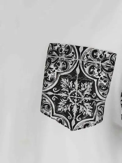 Dolce & Gabbana Dolce&gabbana Men Maiolica Print T-shirt In White