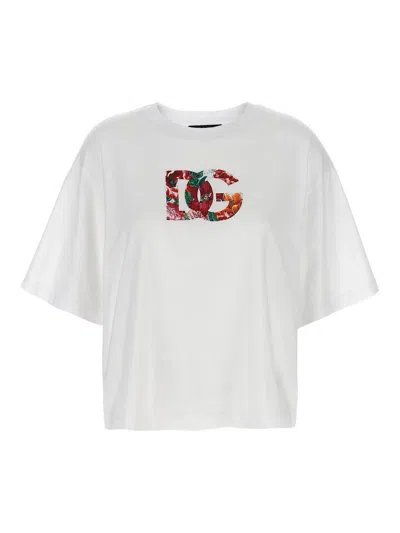 Dolce & Gabbana Dg Logo T-shirt In White