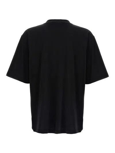 Marni Cotton T Shirt With Logo Print In Black