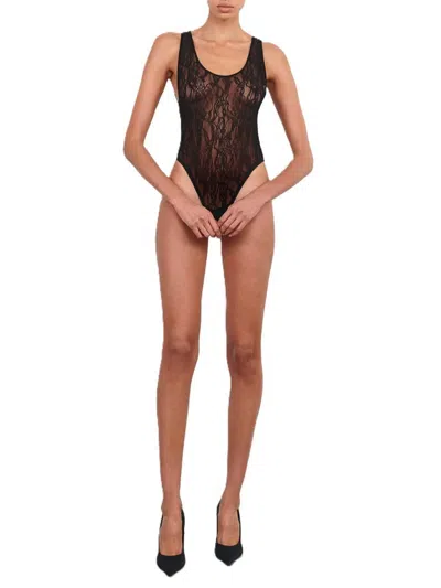 Wardrobe.nyc Lace Tank Bodysuit
