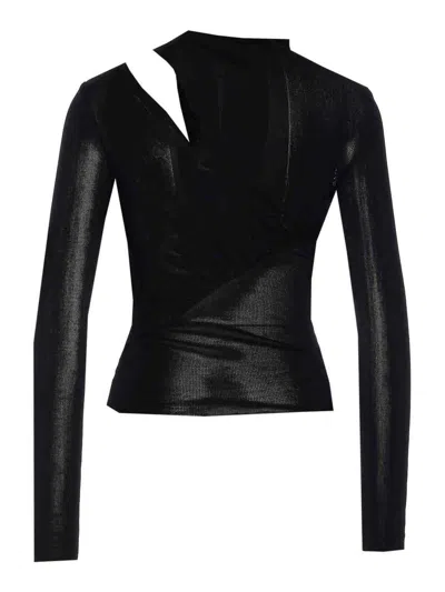 Self-portrait Black Knit Top