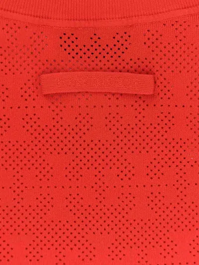 Tory Burch Top T-monogram In Misto Viscosa In Red