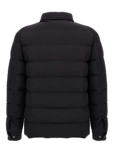 Moorer Overshirt With Quilted Design And Front Pockets