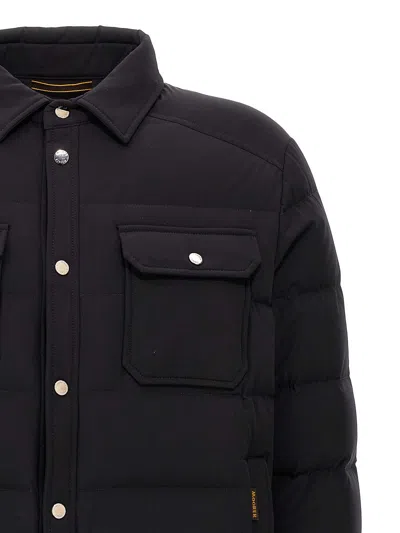 Moorer Overshirt With Quilted Design And Front Pockets