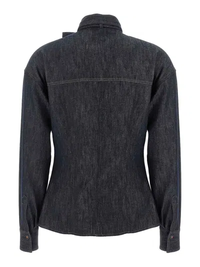 Brunello Cucinelli Bow Pocket Long Sleeve Shirt