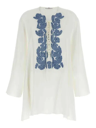 Ermanno Scervino Silk Crepe De Chine Kaftan