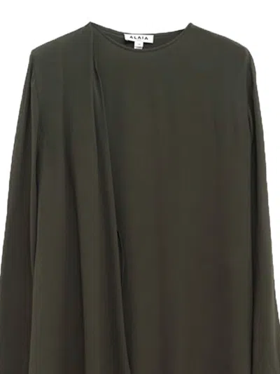 Alaïa Alaia Women Kaftan Dress In Green