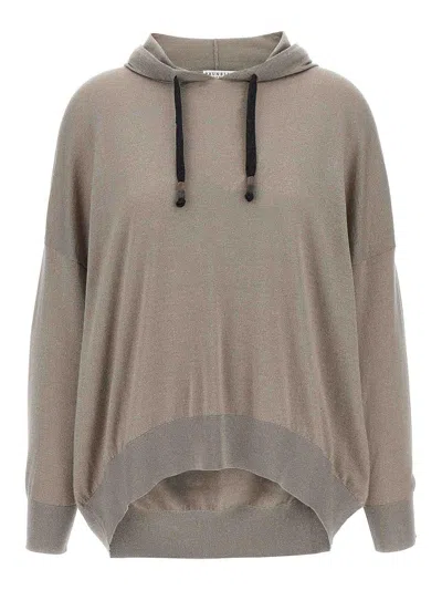 Brunello Cucinelli Beige Sparkling Hoodie