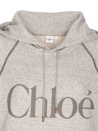 Chloé Chloe Crewneck Sweatshirts Grey