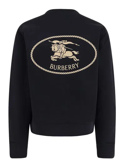Burberry Cotton Sweatshirt With Logo Embroidery