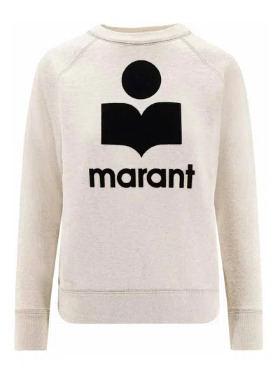 Isabel Marant Étoile Isabel Marant Etoile Melange Sand Cotton Blend Millyny Sweatshirt In White