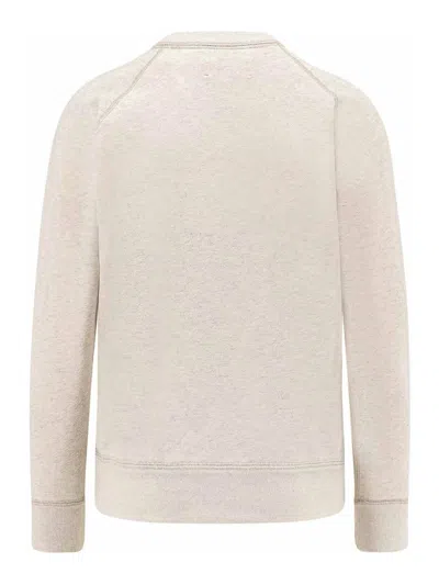 Isabel Marant Étoile Isabel Marant Etoile Melange Sand Cotton Blend Millyny Sweatshirt In White