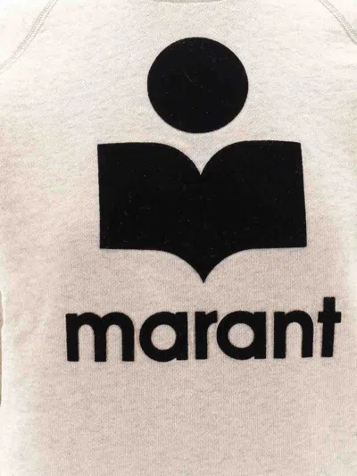 Isabel Marant Étoile Isabel Marant Etoile Melange Sand Cotton Blend Millyny Sweatshirt In White
