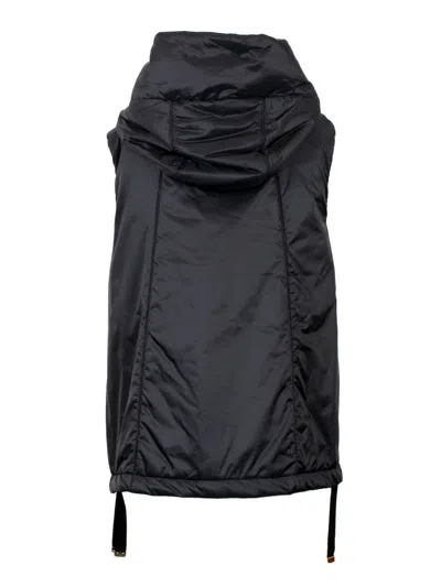 Max Mara The Cube Women Black Greengo Padded Hooded Vest