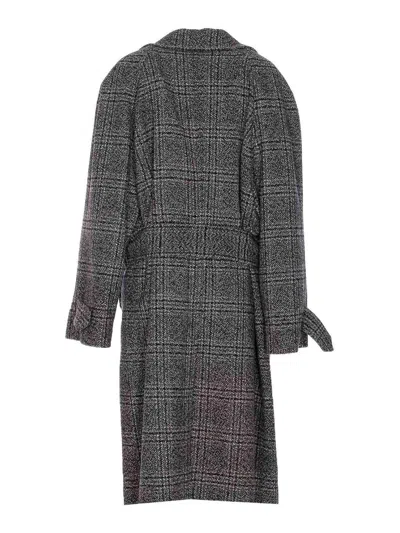 Balenciaga Checkered Pattern One Layer Coat