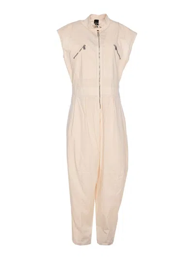 Pinko Dress With Zip Pockets And Elastic Waistband In Pink