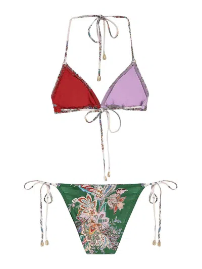 Zimmermann Bikini In Nylon Rhiannon