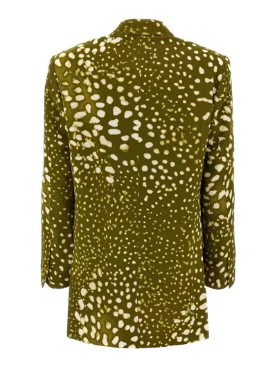 Dries Van Noten Basti Blazer In Green