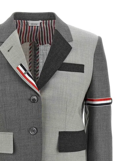 Thom Browne Mix And Match Patch Pocket Blazer In Gray