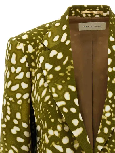 Dries Van Noten Basti Blazer In Green