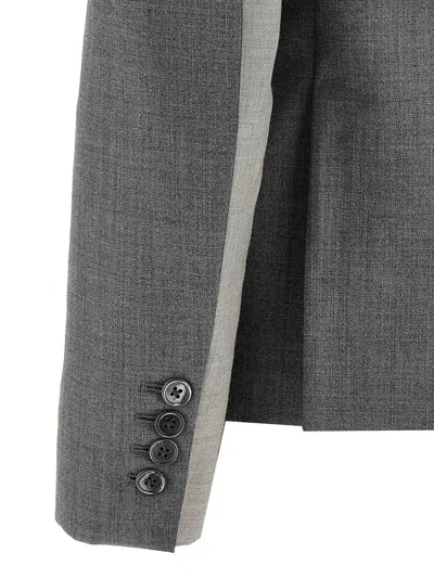 Thom Browne Mix And Match Patch Pocket Blazer In Gray