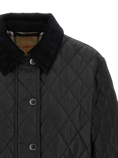 Burberry Check Lining Quilted Nylon Dorset Jacket Clothing In Black