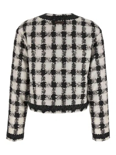 Moschino Short Jacket With All-over Texture Print