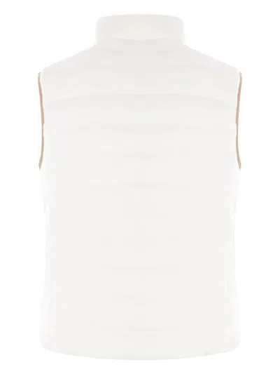 Brunello Cucinelli Sleeveless Puffcoat In White