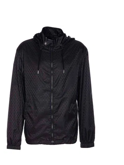 Alexander Mcqueen Mcqueen Black Skull Print Jacket In Black