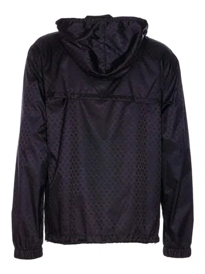 Alexander Mcqueen Mcqueen Black Skull Print Jacket In Black