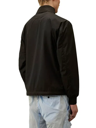 C.p. Company Utility Jacket With High Collar And Pockets In Black