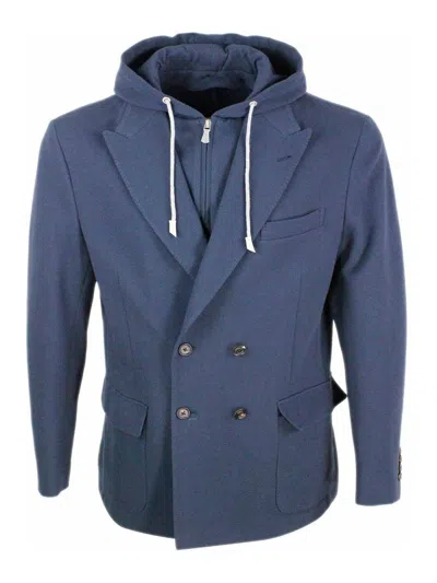 Eleventy Jacket Blue In Blue