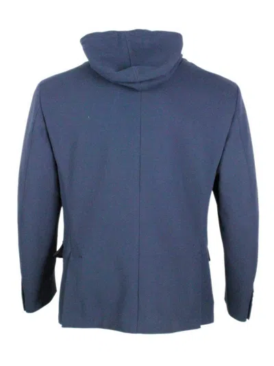 Eleventy Jacket Blue In Blue