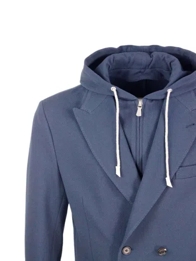 Eleventy Jacket Blue In Blue