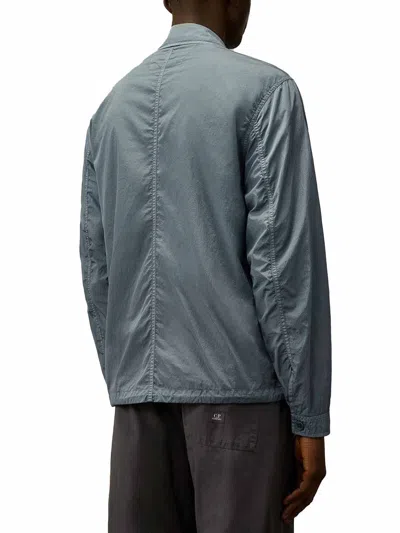 C.p. Company Giubbino Chrome-r In Nylon In Blue
