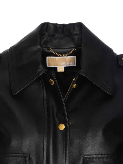 Michael Michael Kors Flap-pocket Leather Jacket